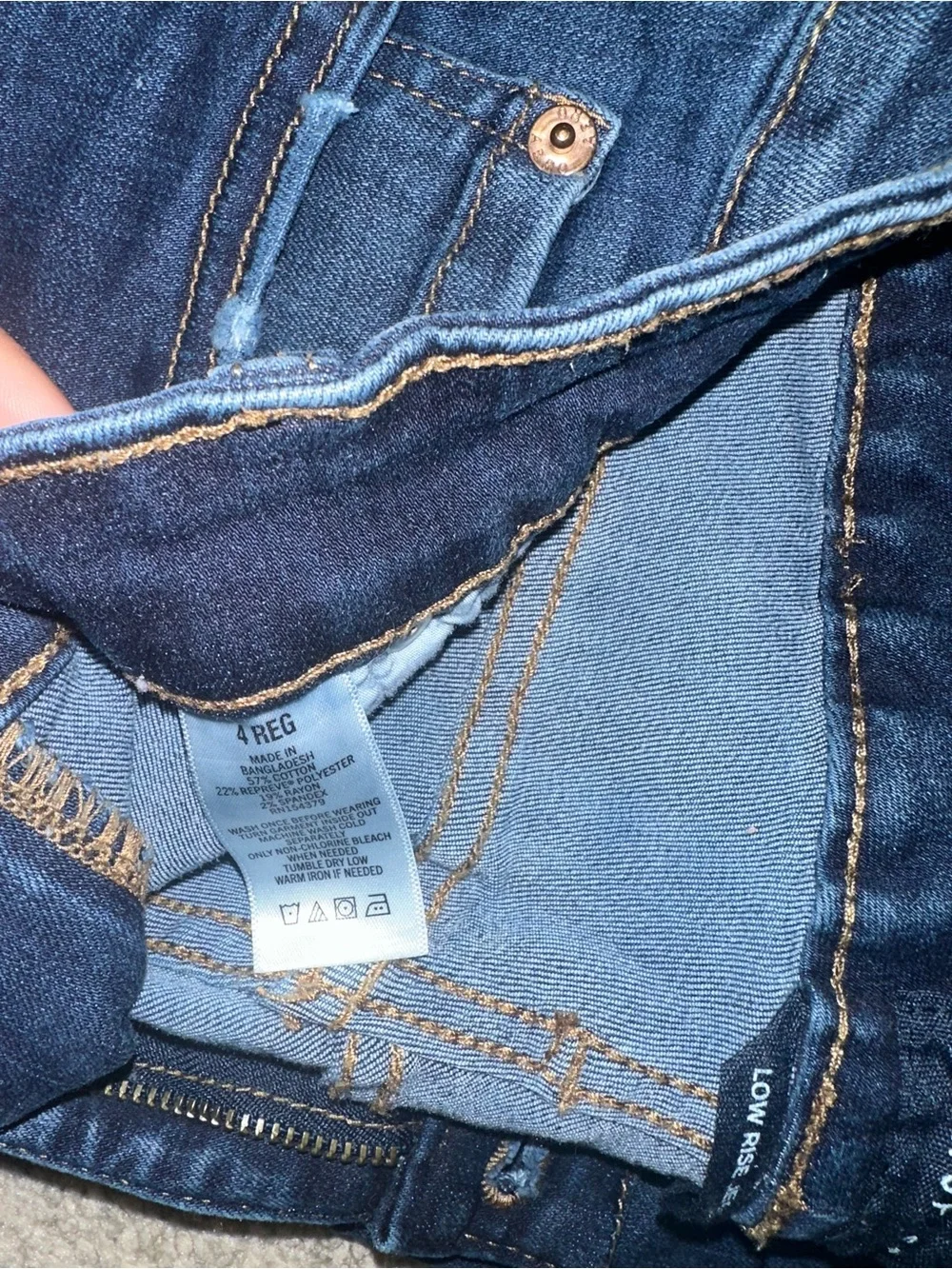 Aeropostale Dark Wash Skinny Jeggings - Deep Blue